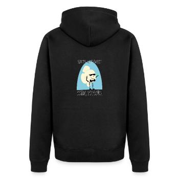 pop-corn salé Parodie de dessin animé drôle de la culture pop - Veste à capuche bio Premium Unisexe - noir - Dos - Nico (187cm)