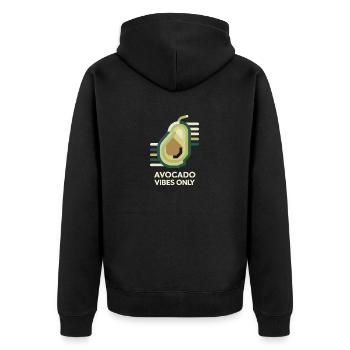 Avocado Vibes uniquement - Veste à capuche bio Premium Unisexe - noir - Dos - Nico (187cm)