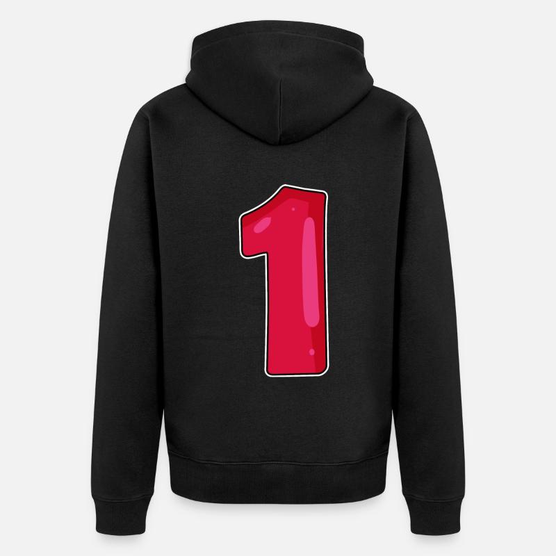 Numéro 1 - Veste à capuche bio Premium Unisexe - noir
