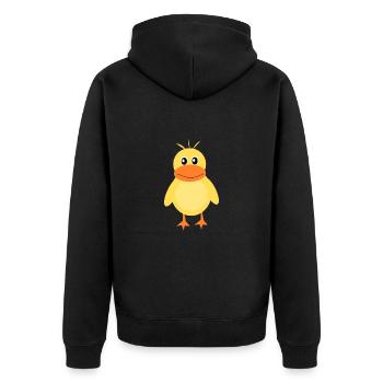 Kawaii Chibi Kawaii Duck Kawaii Manga - Veste à capuche bio Premium Unisexe - noir - Dos - Nico (187cm)