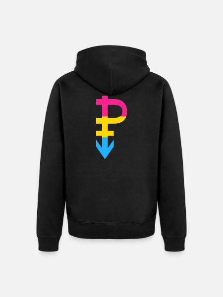 Pansexual - LGBT CSD Pan - Unisex Premium Organic Zip Hoodie - black