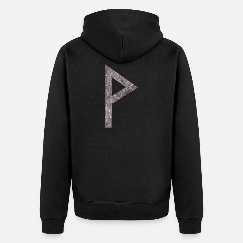 Rune Wunjo W - Veste à capuche bio Premium Unisexe - noir