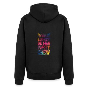 Lloret De Mar Party Crew Dire - Veste à capuche bio Premium Unisexe - noir - Dos - Nico (187cm)