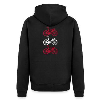 Cycling Austria - Veste à capuche bio Premium Unisexe - noir - Dos - Nico (187cm)