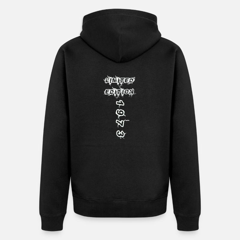 1973 - Unisex Premium Bio Zip Hoodie - Schwarz