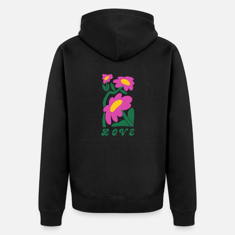 Amour! - Veste à capuche bio Premium Unisexe - noir