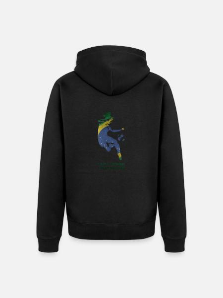 Frauenfußball - Unisex Premium Bio Zip Hoodie - Schwarz