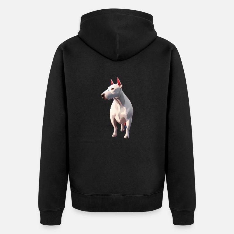 Bull terrier - Veste à capuche bio Premium Unisexe - noir