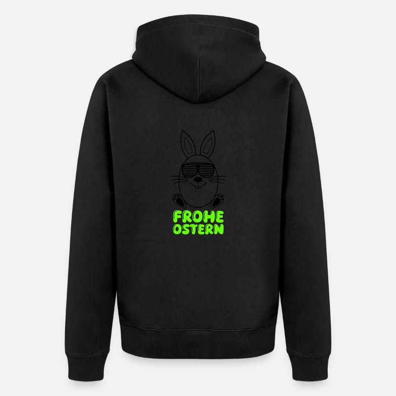 joyeuses Pâques - Veste à capuche bio Premium Unisexe - noir