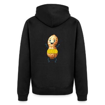 Banane Banane Fruit Fruits Exotiques - Veste à capuche bio Premium Unisexe - noir - Dos - Nico (187cm)