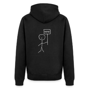 Sélectionner - Français - Veste à capuche bio Premium Unisexe - noir - Dos - Nico (187cm)