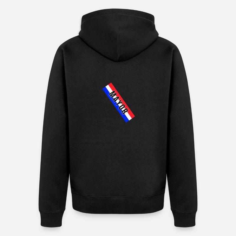 Costume d’écharpe du maire - Maire - Veste à capuche bio Premium Unisexe - noir