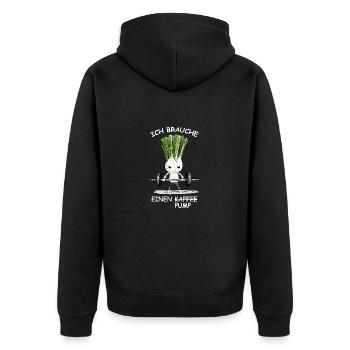Gymnase - Veste à capuche bio Premium Unisexe - noir - Dos - Nico (187cm)