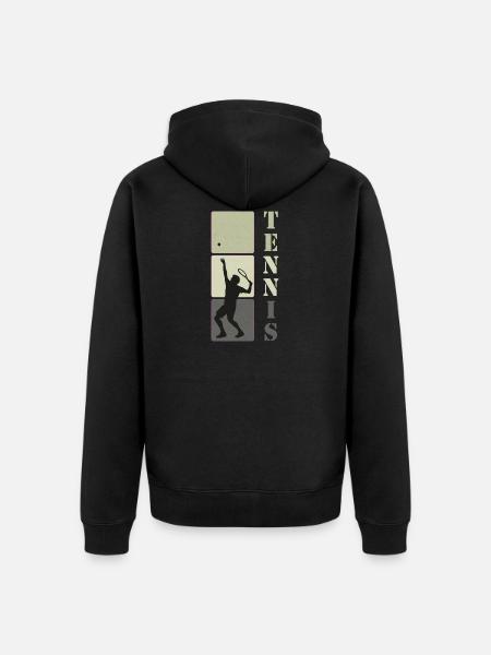Tennis tennis de tennis cadeau - Veste Ă capuche bio Premium Unisexe - noir