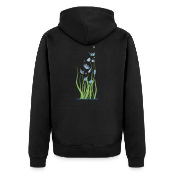 Cocktail floral - Veste à capuche bio Premium Unisexe - noir - Dos - Nico (187cm)