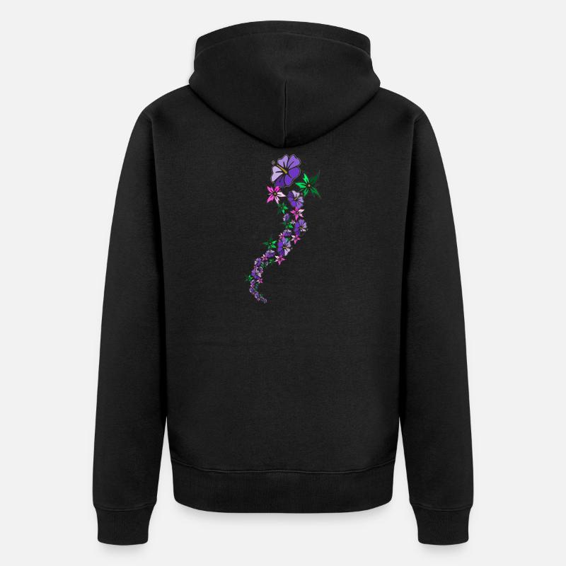 polynesien - Veste à capuche bio Premium Unisexe - noir