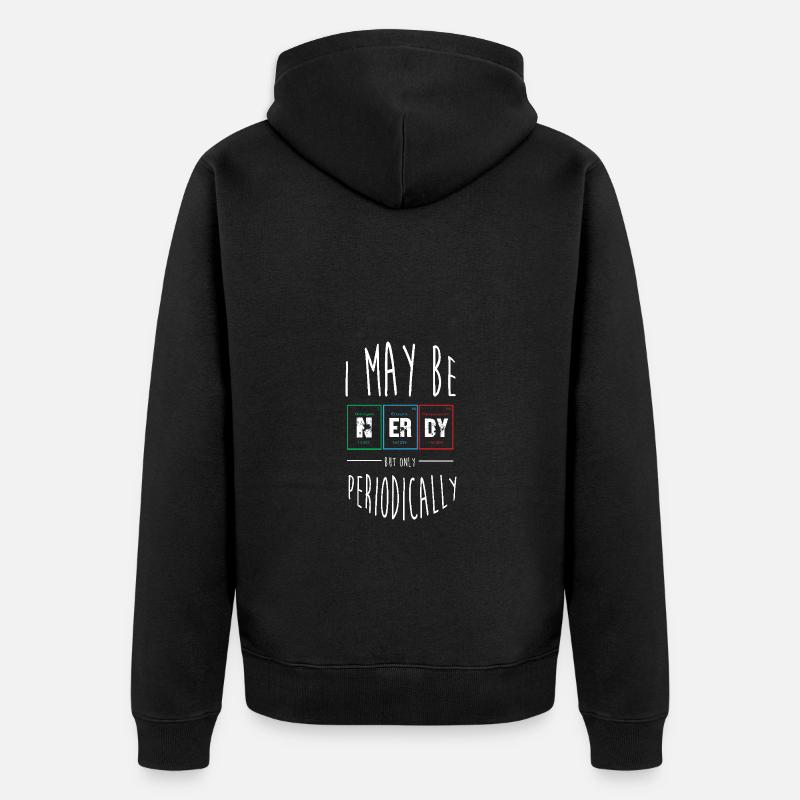 Tableau périodique - Veste à capuche bio Premium Unisexe - noir