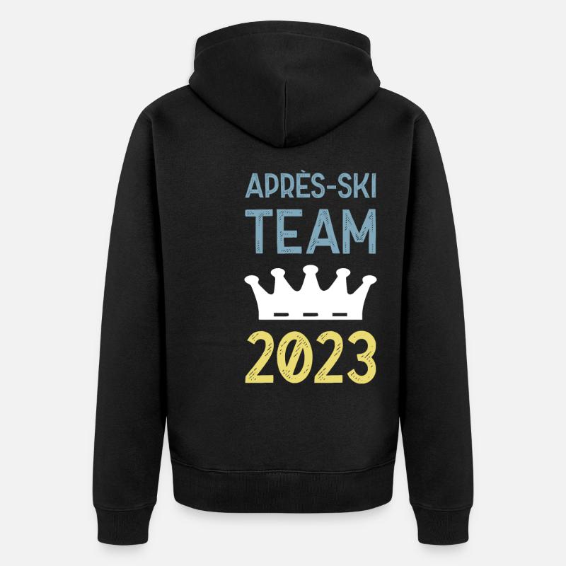 Après-ski 2023 Krone - Veste à capuche bio Premium Unisexe - noir