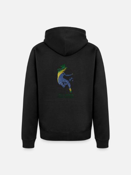 Fútbol Femenino - Chaqueta con capucha prémium ecológica unisex - negro