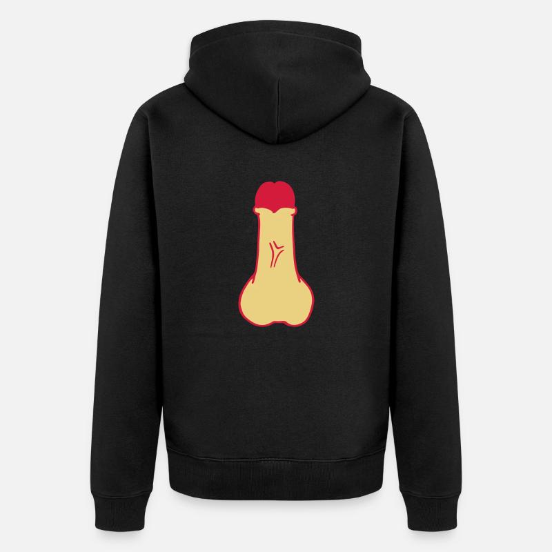 bite penis queue sexe - Veste à capuche bio Premium Unisexe - noir