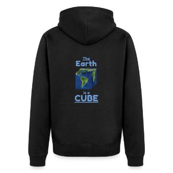 La Terre est un Cube - Veste à capuche bio Premium Unisexe - noir - Dos - Nico (187cm)
