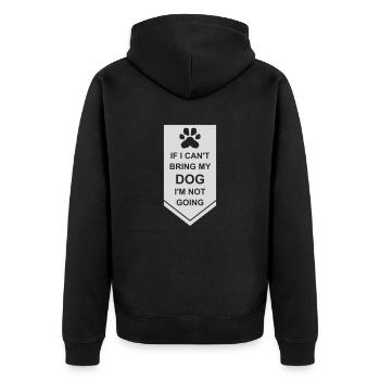 Citation Apportez mon chien - Veste à capuche bio Premium Unisexe - noir - Dos - Nico (187cm)