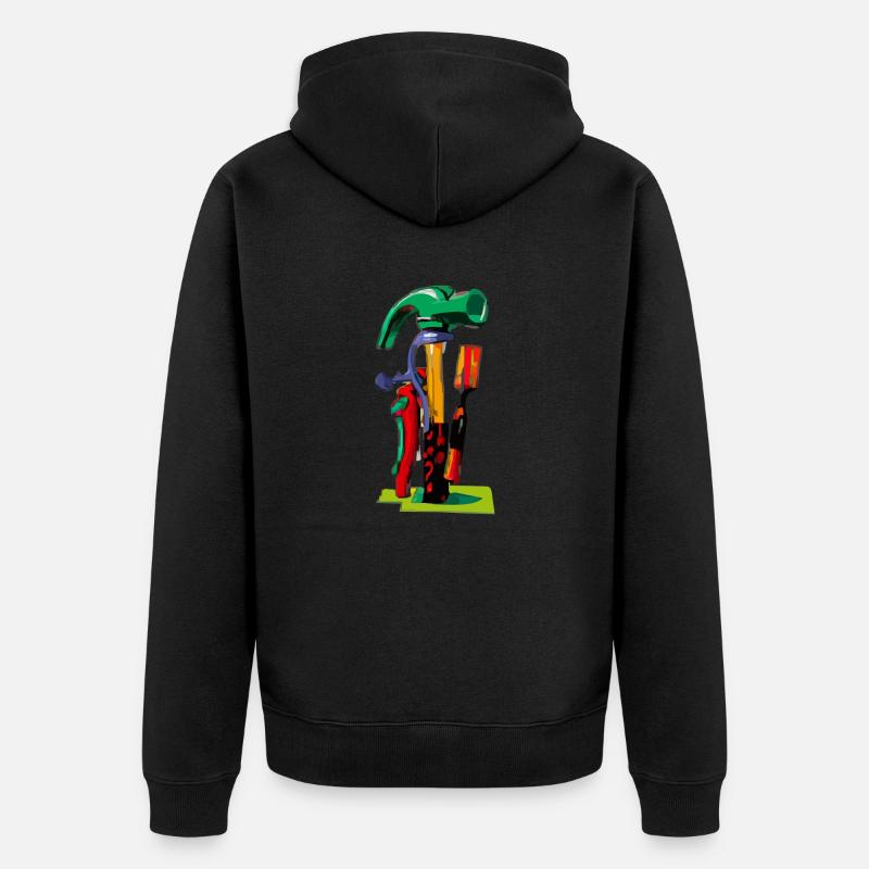 Le kit du parfait bricoleur - Veste à capuche bio Premium Unisexe - noir
