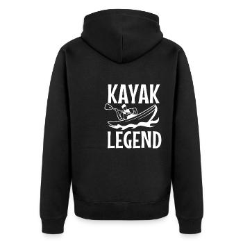 Kayak Legend Kayaking Wildlife Sports nautiques - Veste à capuche bio Premium Unisexe - noir - Dos - Nico (187cm)
