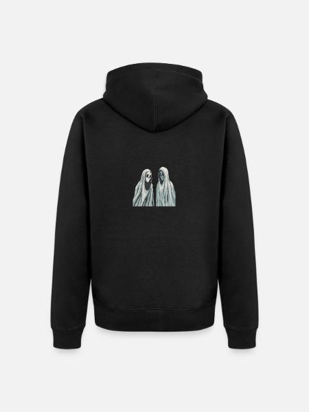 Silent Spectres - Unisex Premium Organic Zip Hoodie - black