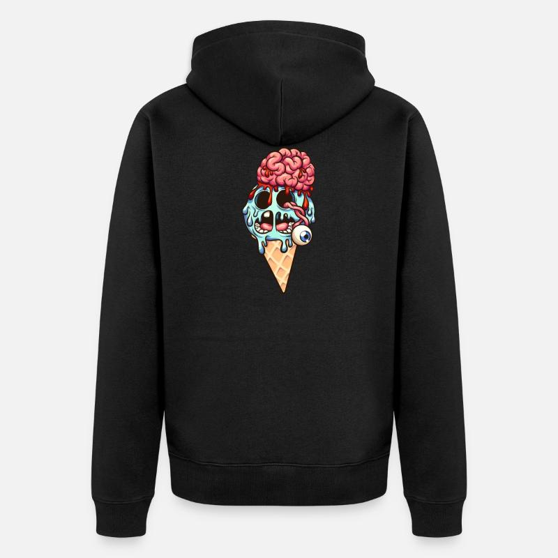 zombie - Veste à capuche bio Premium Unisexe - noir