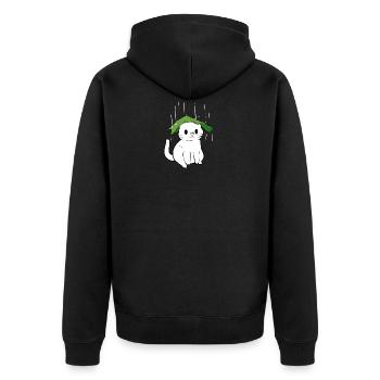 Umbrella Cute Pet Owner Gift - Unisex Premium Organic Zip Hoodie - black - Back - Nico (187cm)
