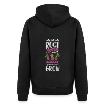 Épines de cactus d’été - Veste à capuche bio Premium Unisexe - noir - Dos - Nico (187cm)