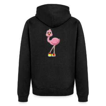Chaussures Flamingo - Veste à capuche bio Premium Unisexe - noir - Dos - Nico (187cm)