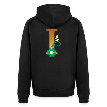I - Veste à capuche bio Premium Unisexe - noir - Dos - Nico (187cm)
