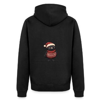 Bande dessinée de Noël Raven Crow - Veste à capuche bio Premium Unisexe - noir - Dos - Nico (187cm)