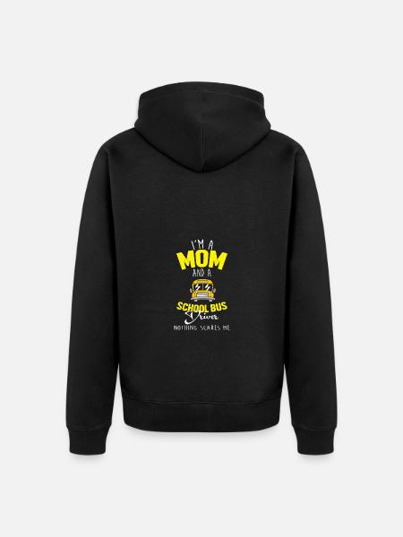 Schulbusfahrer Schulbus - Unisex Premium Bio Zip Hoodie - Schwarz