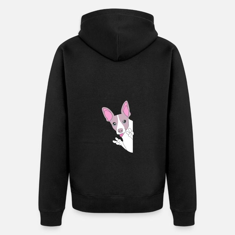 Rat Terrier - Veste à capuche bio Premium Unisexe - noir