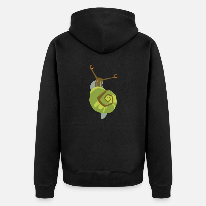 Escargot tigré - Veste à capuche bio Premium Unisexe - noir