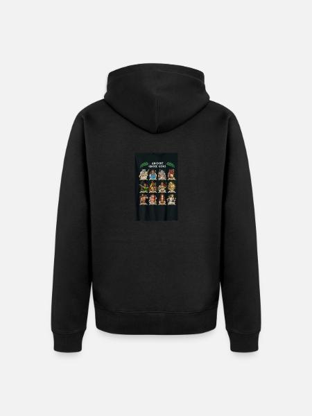 Ancient Greek Gods - Unisex Premium Bio Zip Hoodie - Schwarz