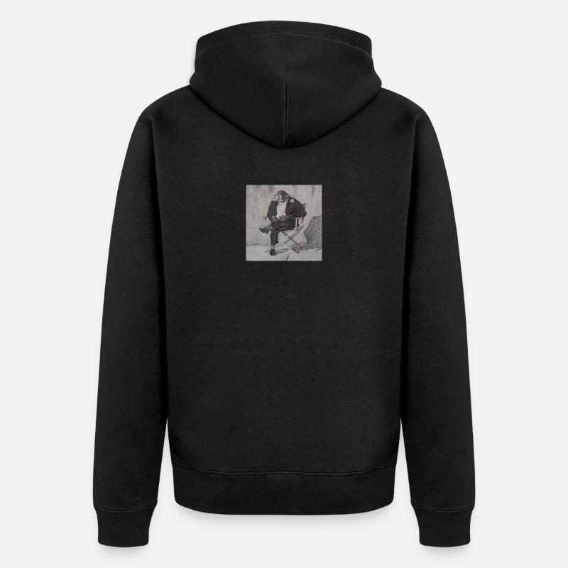 8C662CFF 1AAF 47E6 B5FD CD4E92BFBA4B - Unisex Premium Organic Zip Hoodie - black