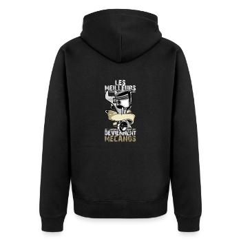 mecanos - Veste à capuche bio Premium Unisexe - noir - Dos - Nico (187cm)