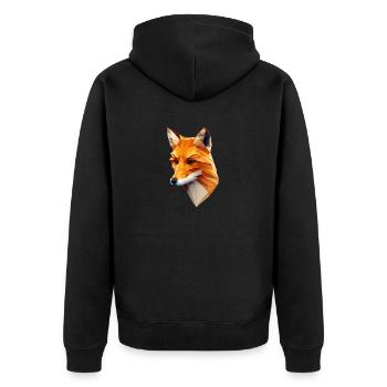 RENARD - Veste à capuche bio Premium Unisexe - noir - Dos - Nico (187cm)