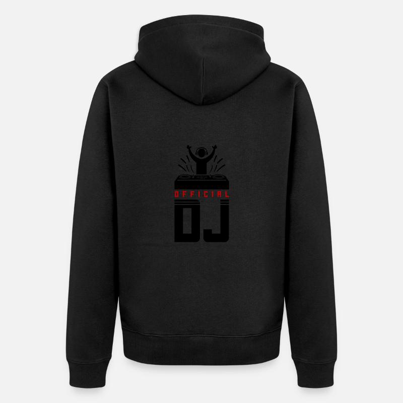 DJ Spruch Platines vinyles - Veste à capuche bio Premium Unisexe - noir