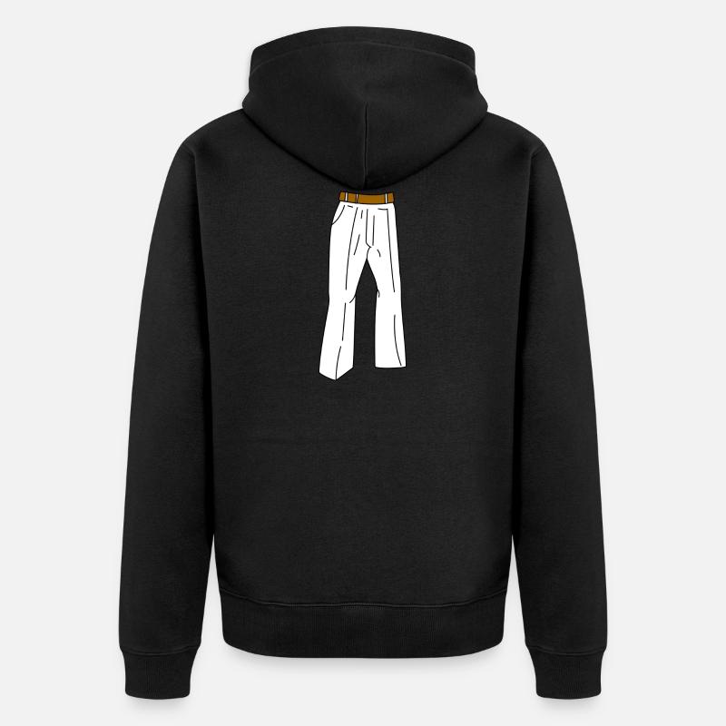 pantalon blanc - Veste à capuche bio Premium Unisexe - noir