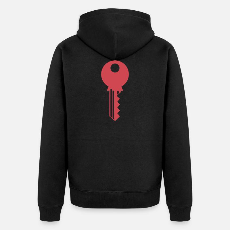 clé - Veste à capuche bio Premium Unisexe - noir