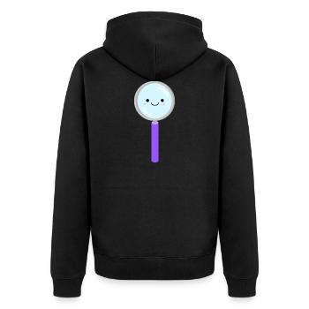 reagenzglas flask tube experiment chemistry chemie - Unisex Premium Bio Zip Hoodie - Schwarz - Hinten - Nico (187cm)