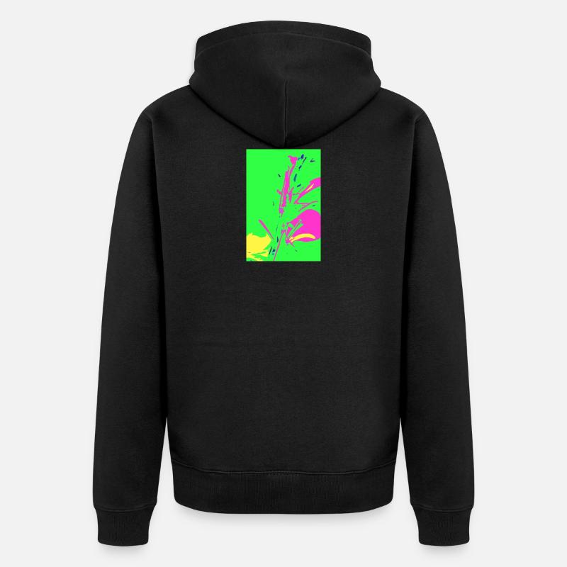 L’herbe dans pop art - Veste à capuche bio Premium Unisexe - noir