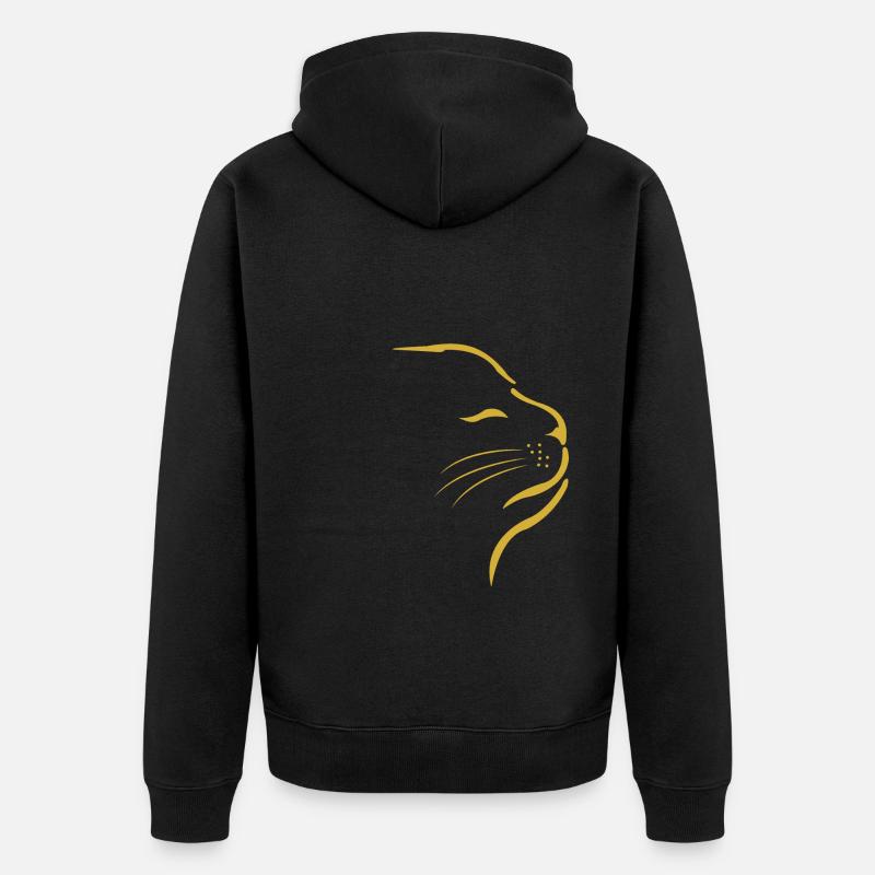 Chats Chats - Veste à capuche bio Premium Unisexe - noir