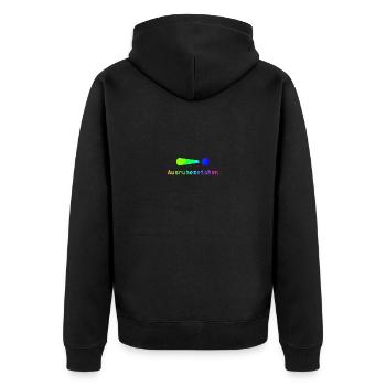 Signe de repos | Sommeil | Paresseux | Fatigué | Drôle - Veste à capuche bio Premium Unisexe - noir - Dos - Nico (187cm)