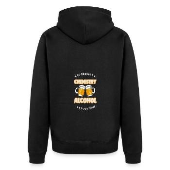 Professeur de chimie Chimiste - Veste à capuche bio Premium Unisexe - noir - Dos - Nico (187cm)